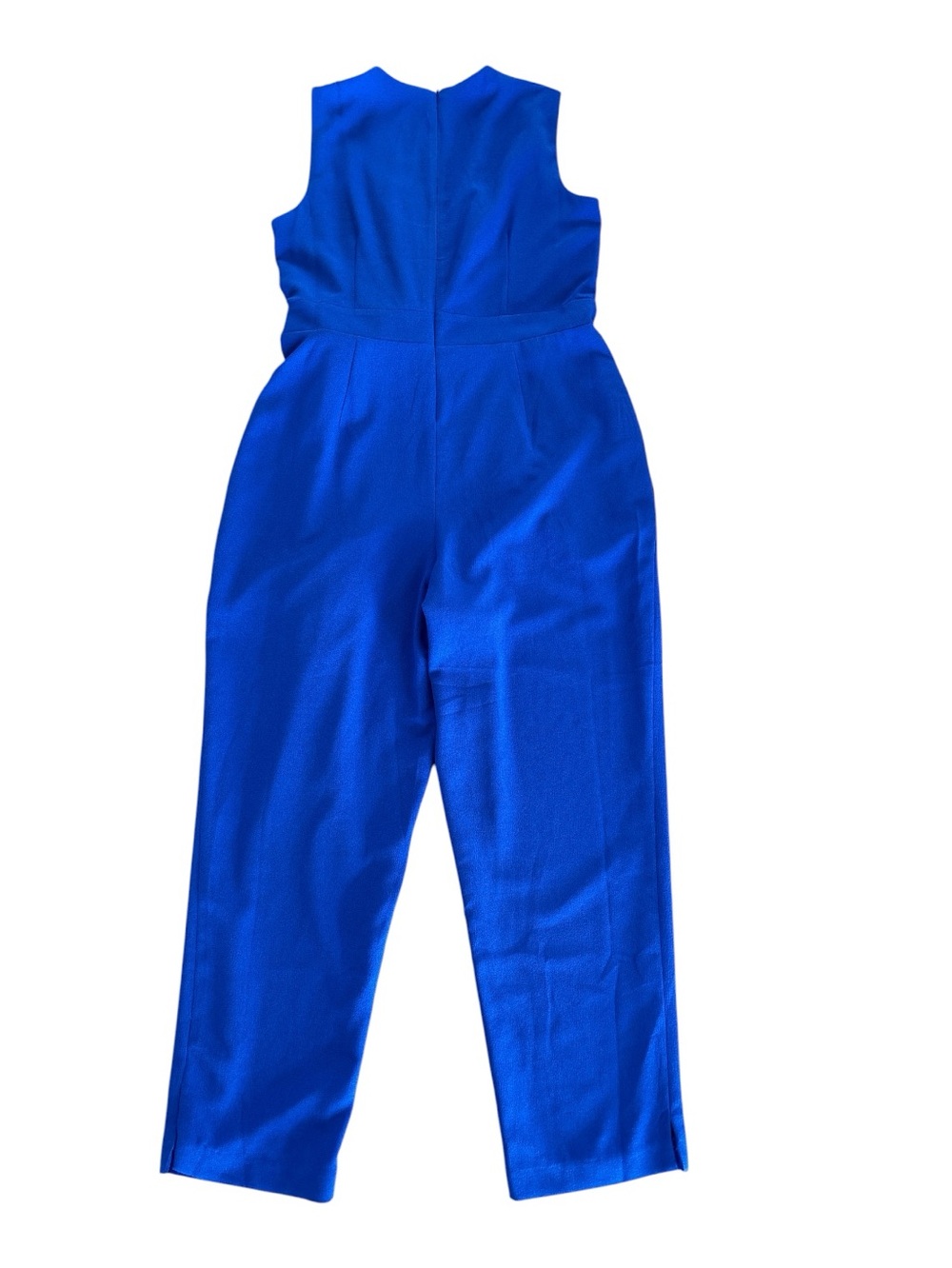 Maggy London Mirene Royal Blue Sleeveless Wrap Jumpsuit - Picture 2 of 7
